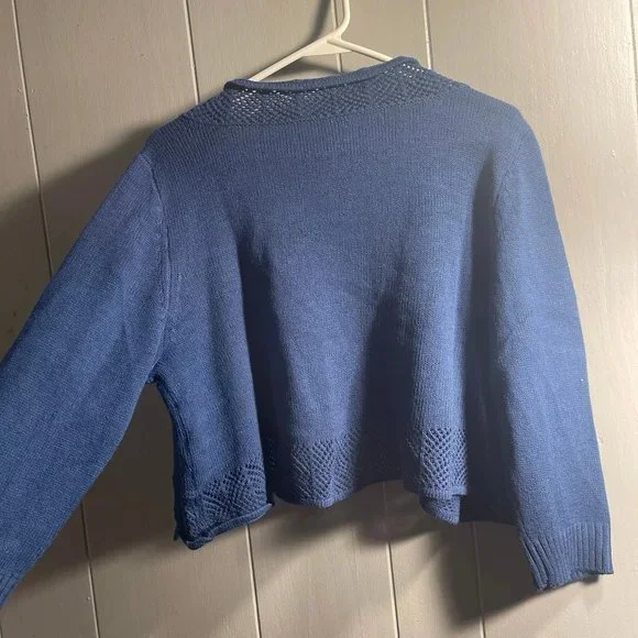 Navy Blue Cardigan - Picture 4 of 4